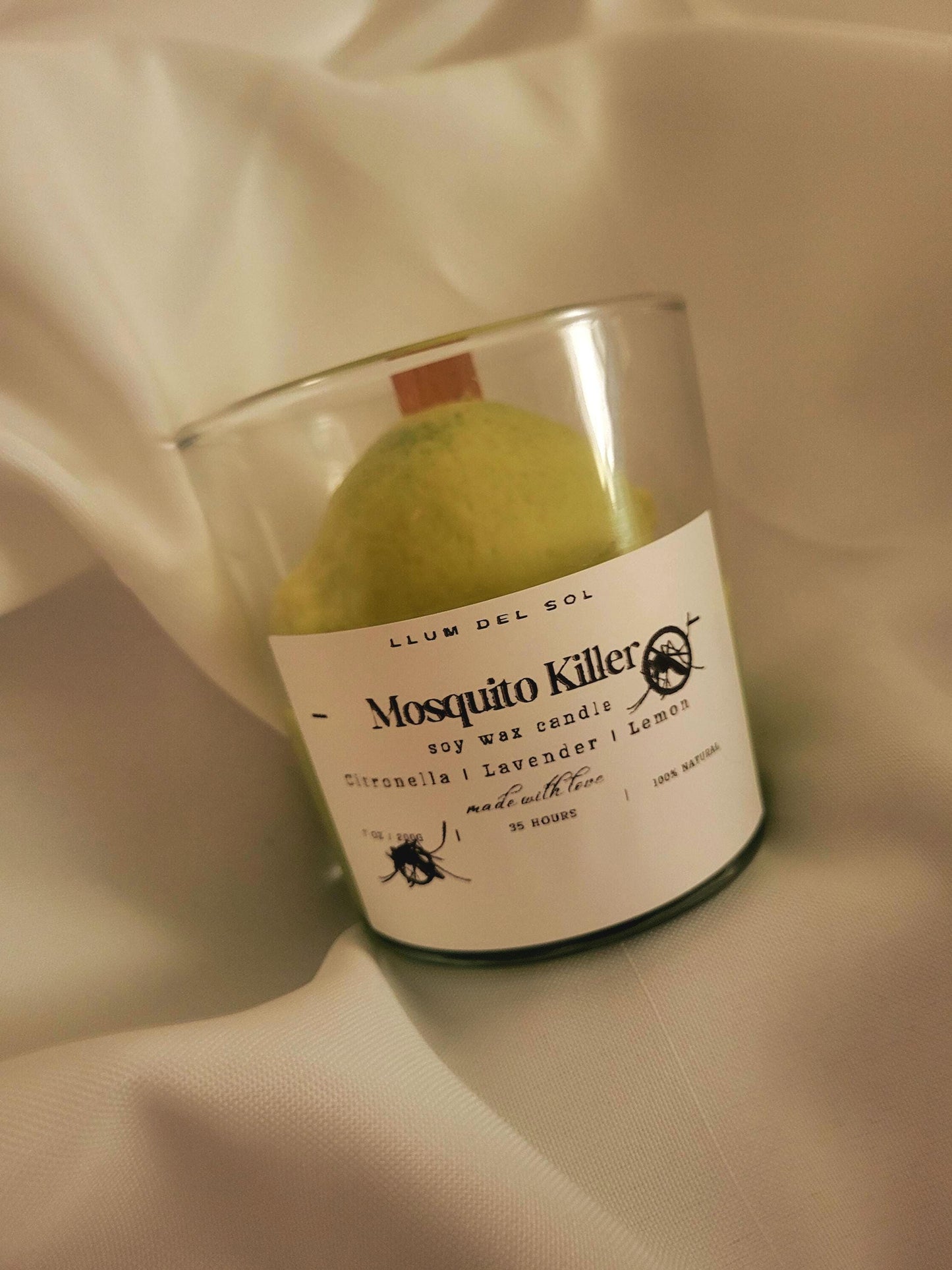Mosquito Repellent Soy Candle: Citronella, Lavender & Lemon - Outdoor Scented Candle