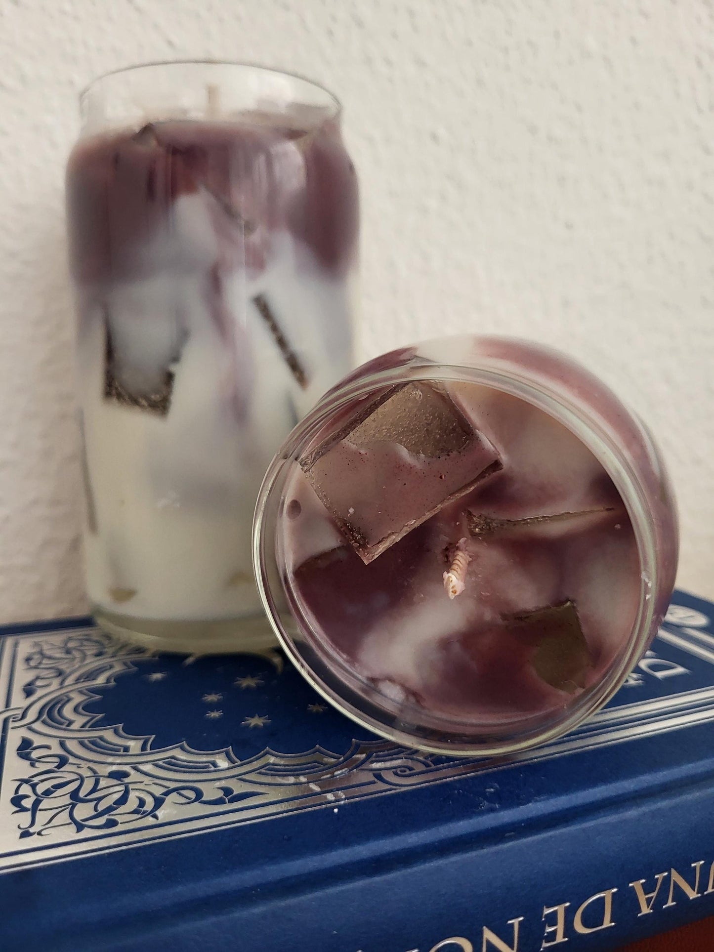 Bougie au café glacé : parfum vanille latte, bougie en cire de soja végétalienne