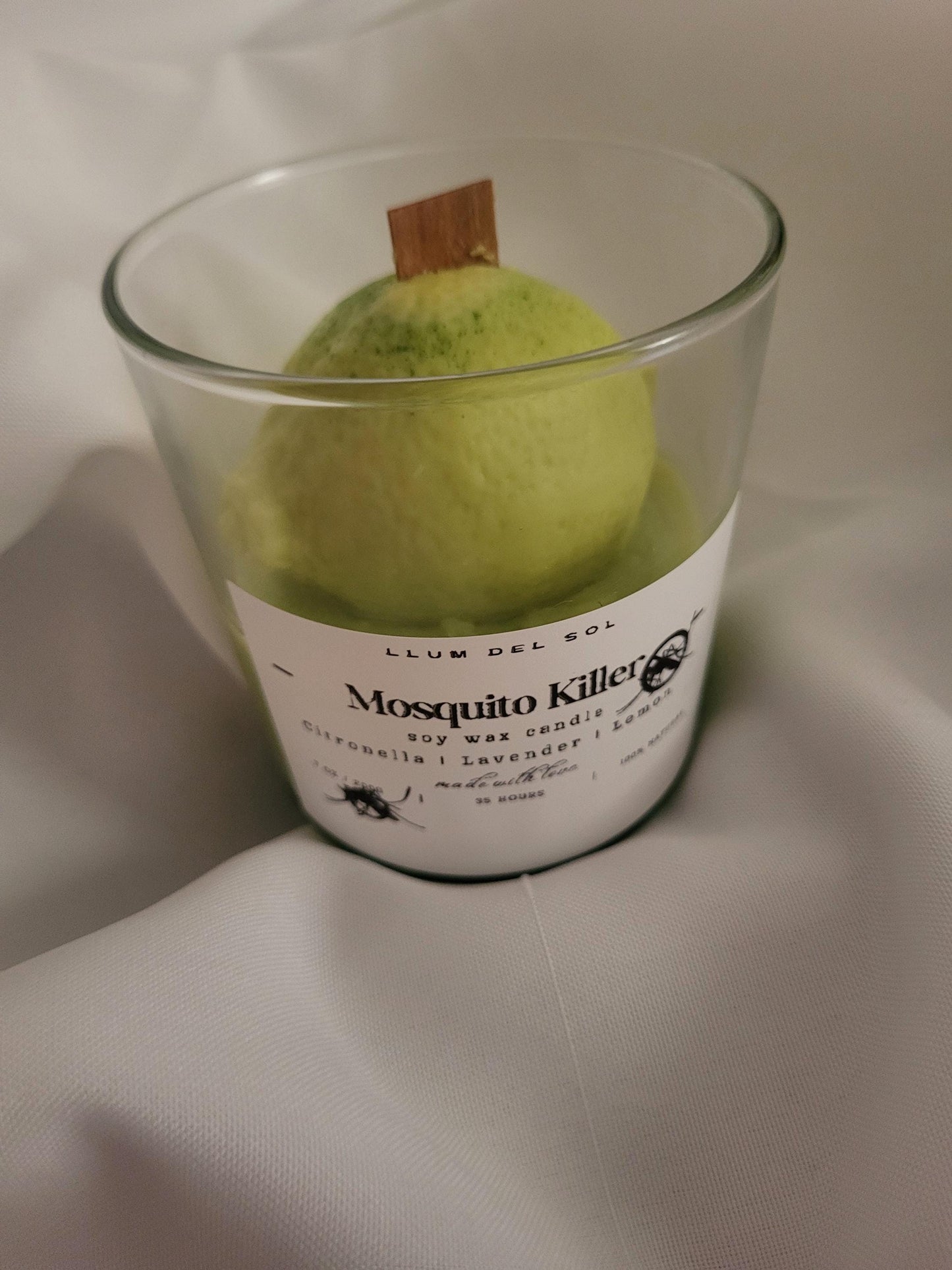 Mosquito Repellent Soy Candle: Citronella, Lavender & Lemon - Outdoor Scented Candle