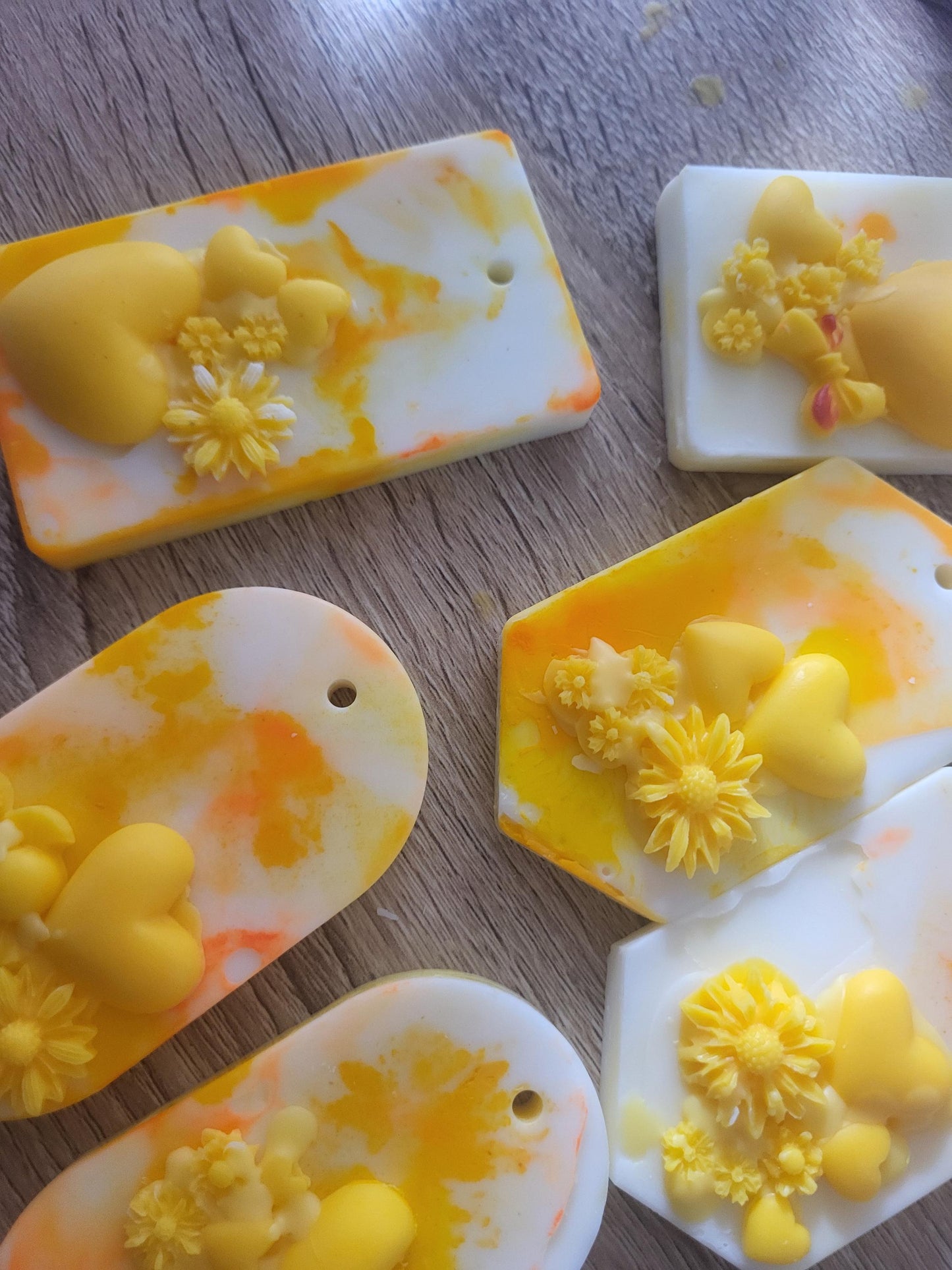 Orange Blossom Wax Sachet: Floral Sunrise Soy Wax Air Freshener