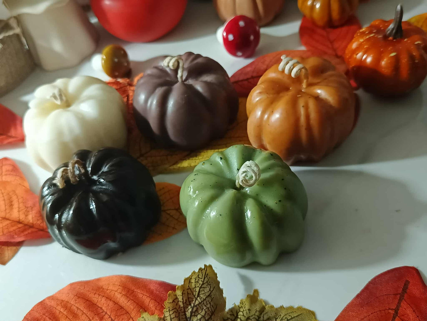 Pumpkin Candle Handmade Autumn Halloween– Hand-Poured Soy Wax