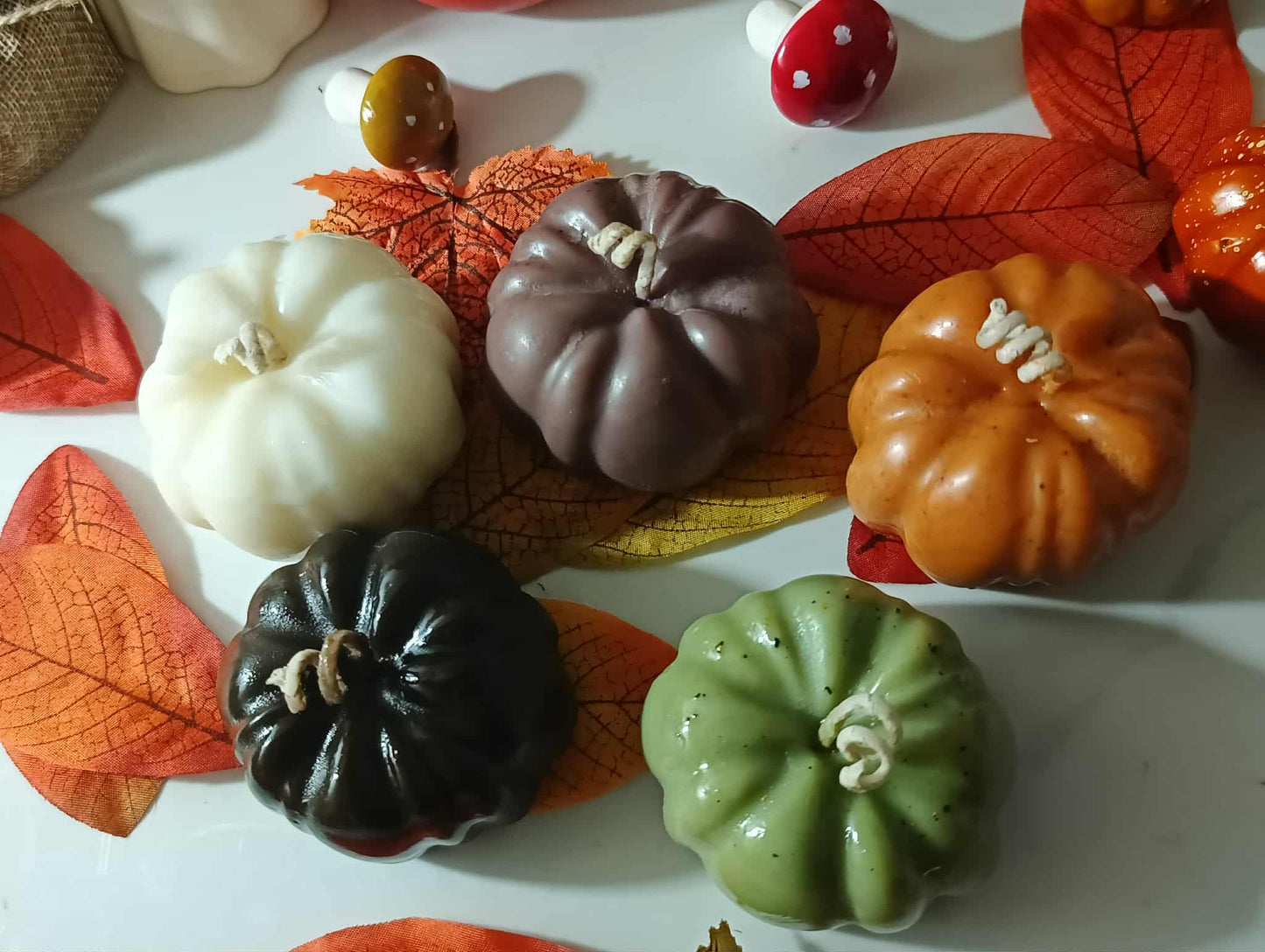 Pumpkin Candle Handmade Autumn Halloween– Hand-Poured Soy Wax