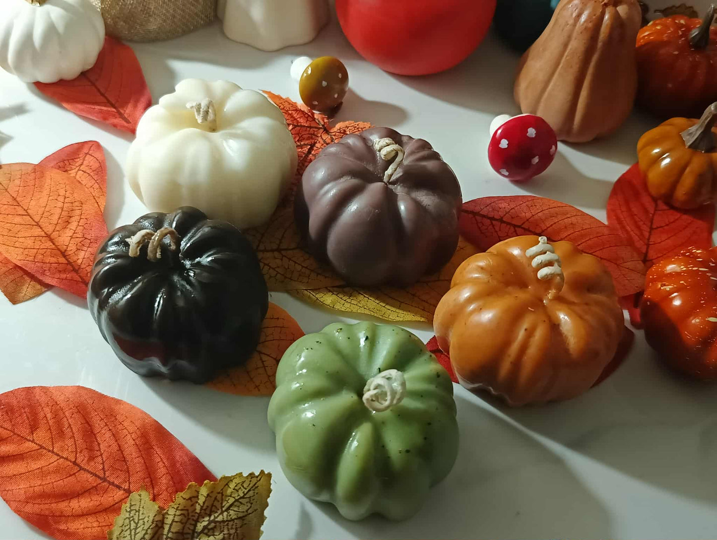 Pumpkin Candle Handmade Autumn Halloween– Hand-Poured Soy Wax