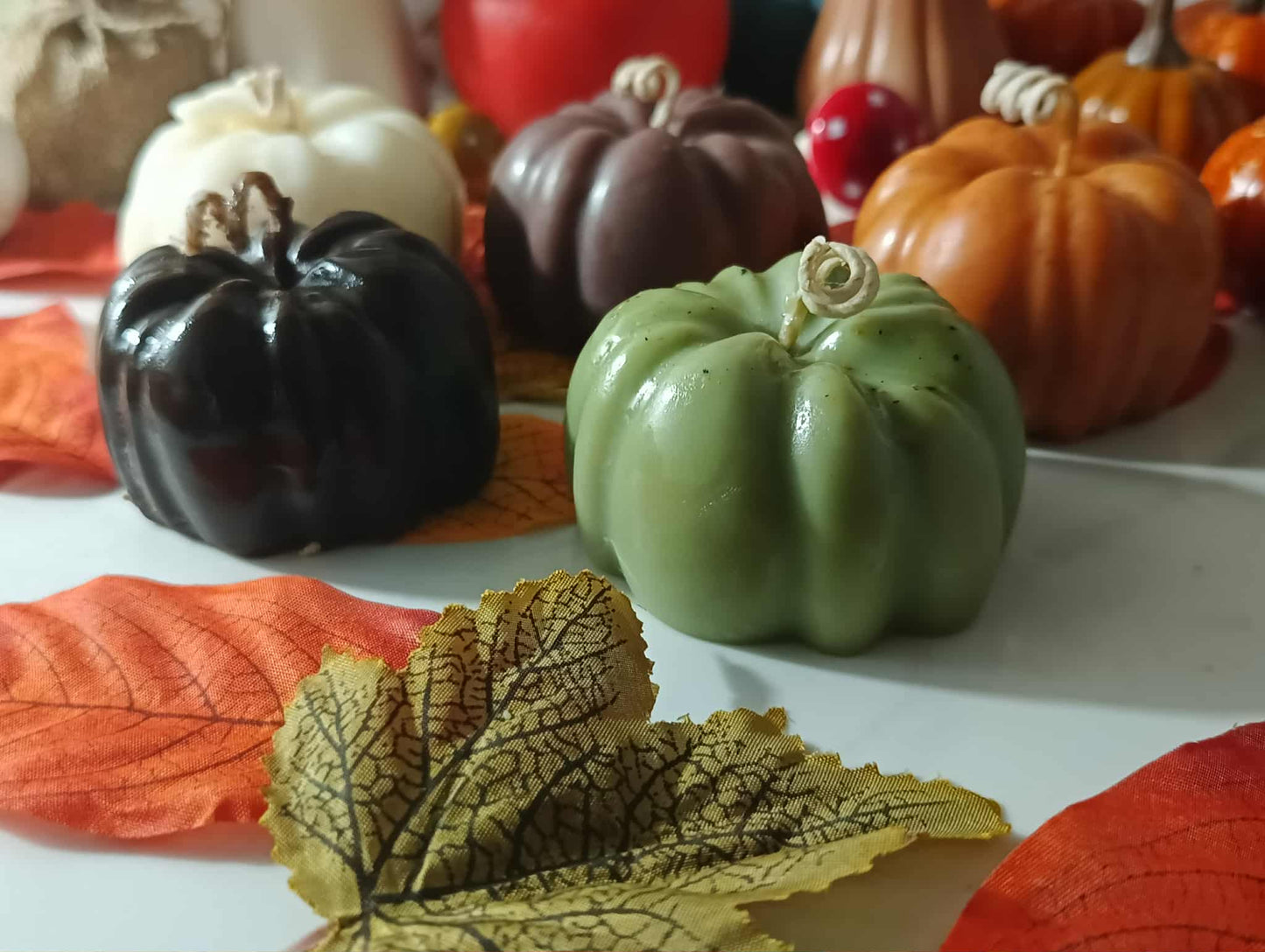 Pumpkin Candle Handmade Autumn Halloween– Hand-Poured Soy Wax