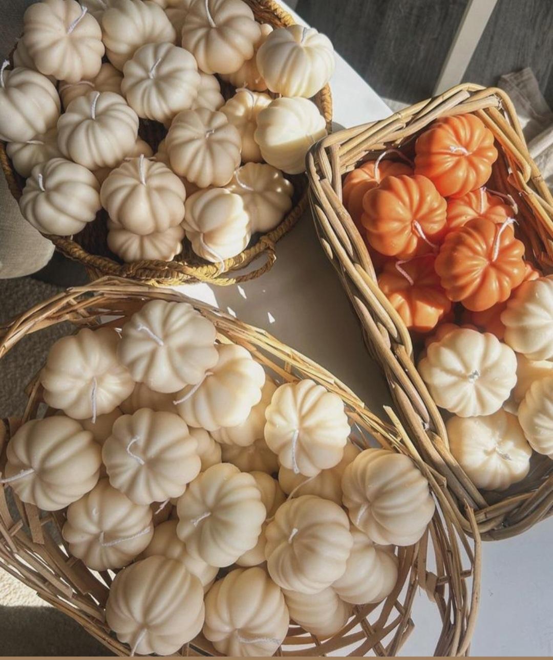 Pumpkin Candle Handmade Autumn Halloween– Hand-Poured Soy Wax
