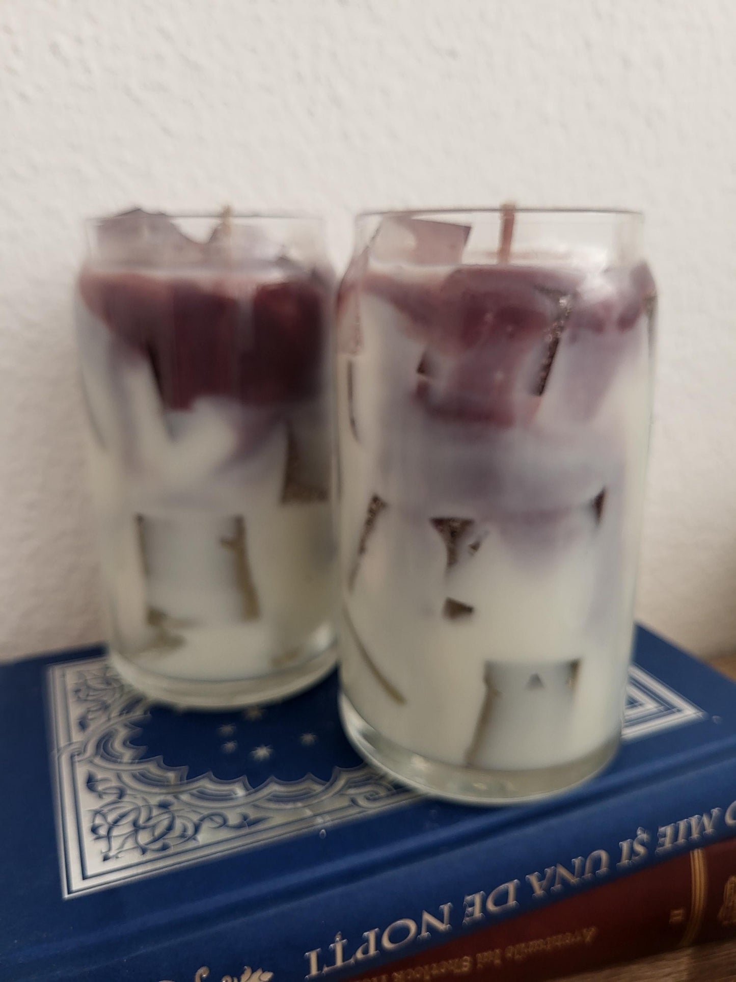 Bougie au café glacé : parfum vanille latte, bougie en cire de soja végétalienne