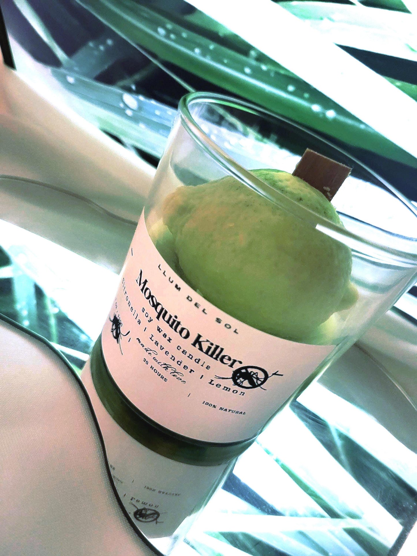 Mosquito Repellent Soy Candle: Citronella, Lavender & Lemon - Outdoor Scented Candle