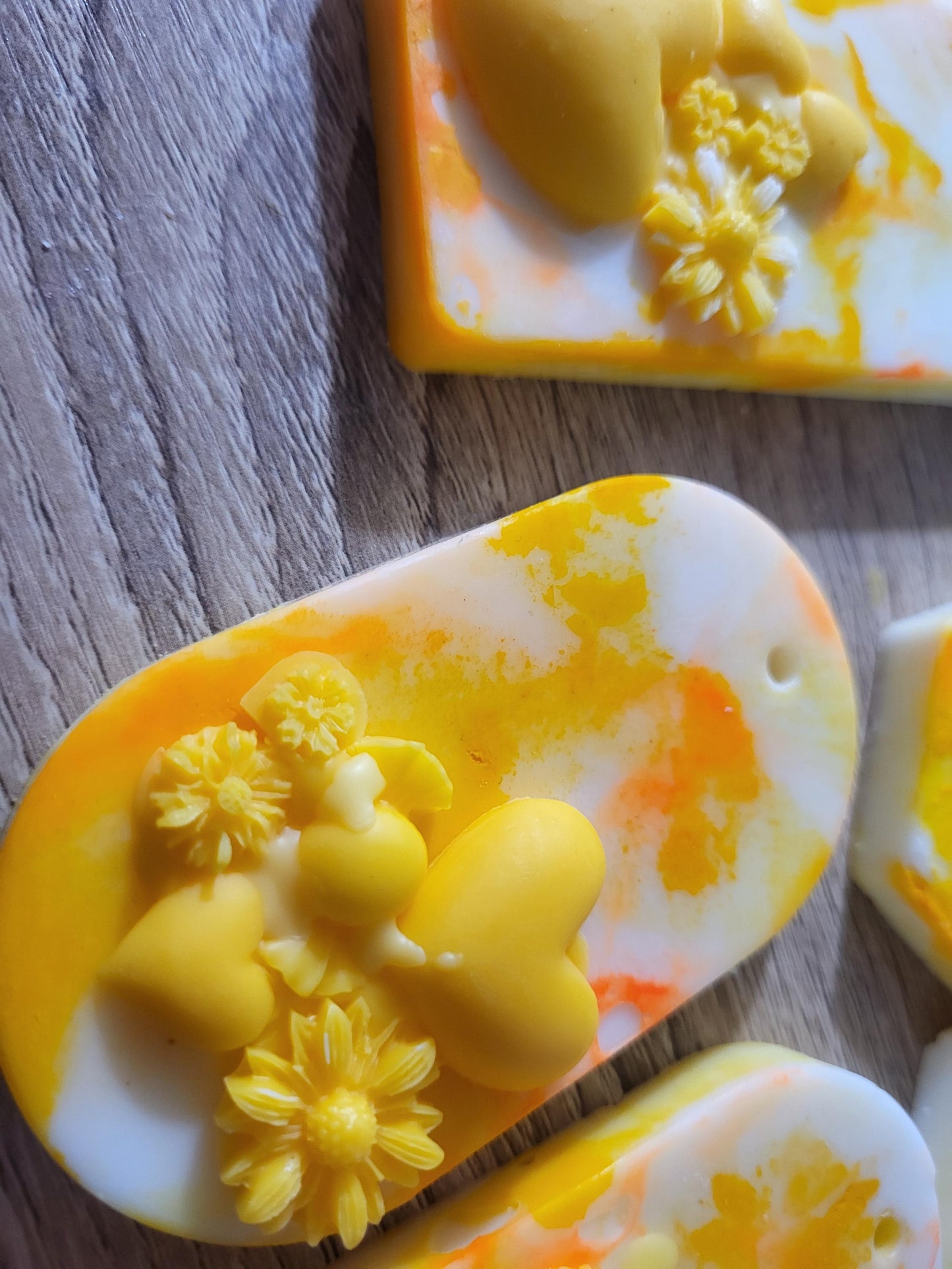 Orange Blossom Wax Sachet: Floral Sunrise Soy Wax Air Freshener
