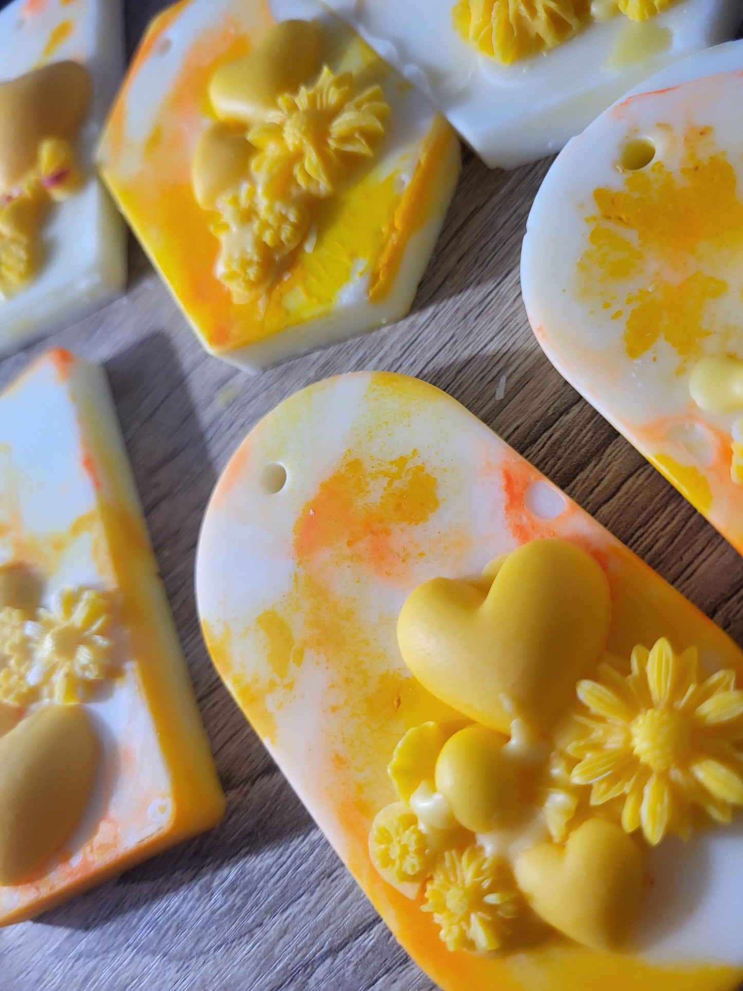 Orange Blossom Wax Sachet: Floral Sunrise Soy Wax Air Freshener