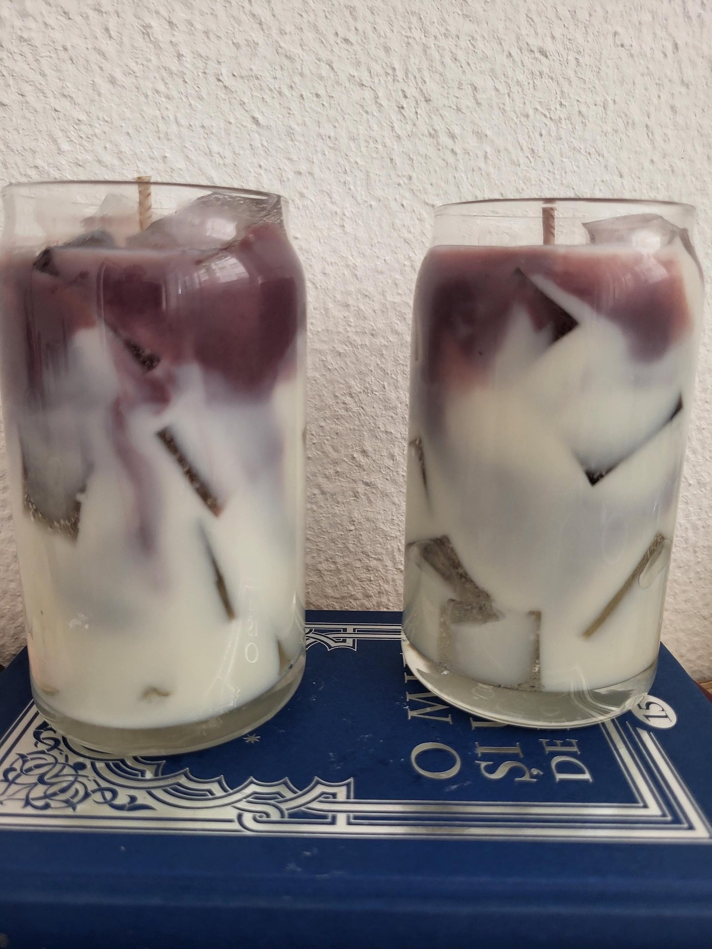 Bougie au café glacé : parfum vanille latte, bougie en cire de soja végétalienne