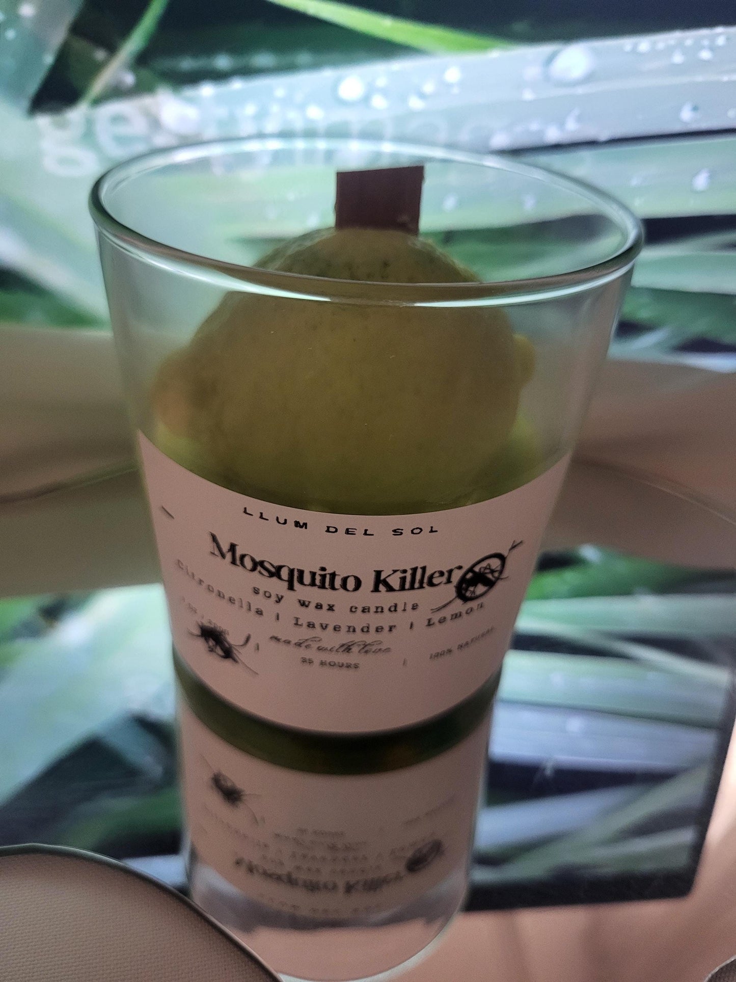 Mosquito Repellent Soy Candle: Citronella, Lavender & Lemon - Outdoor Scented Candle