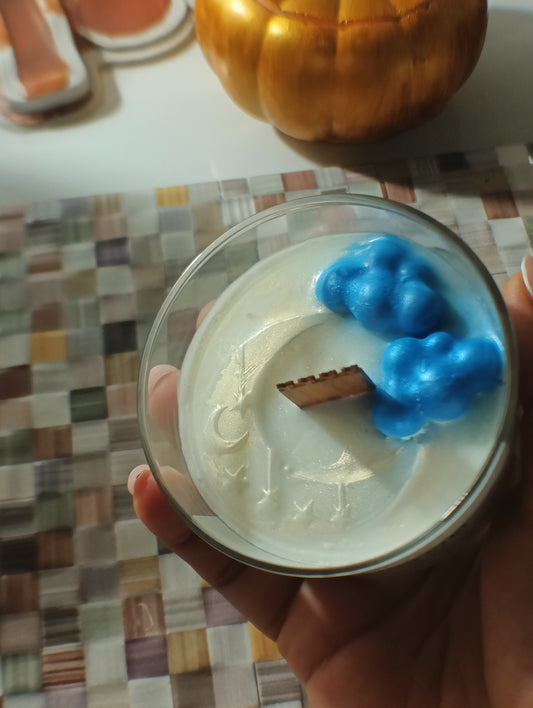 Noche Serena Soy Candle: Mediterranean Amber, Sandalwood & Lavender