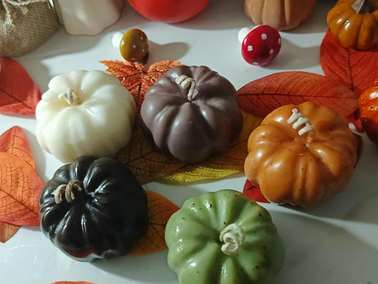 Pumpkin Candle Handmade Autumn Halloween– Hand-Poured Soy Wax