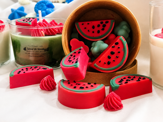 Wax Melts de Cera de Soja – Amor de Sandia | Aroma Intenso de Verano Mediterráneo | LLUM DEL SOL