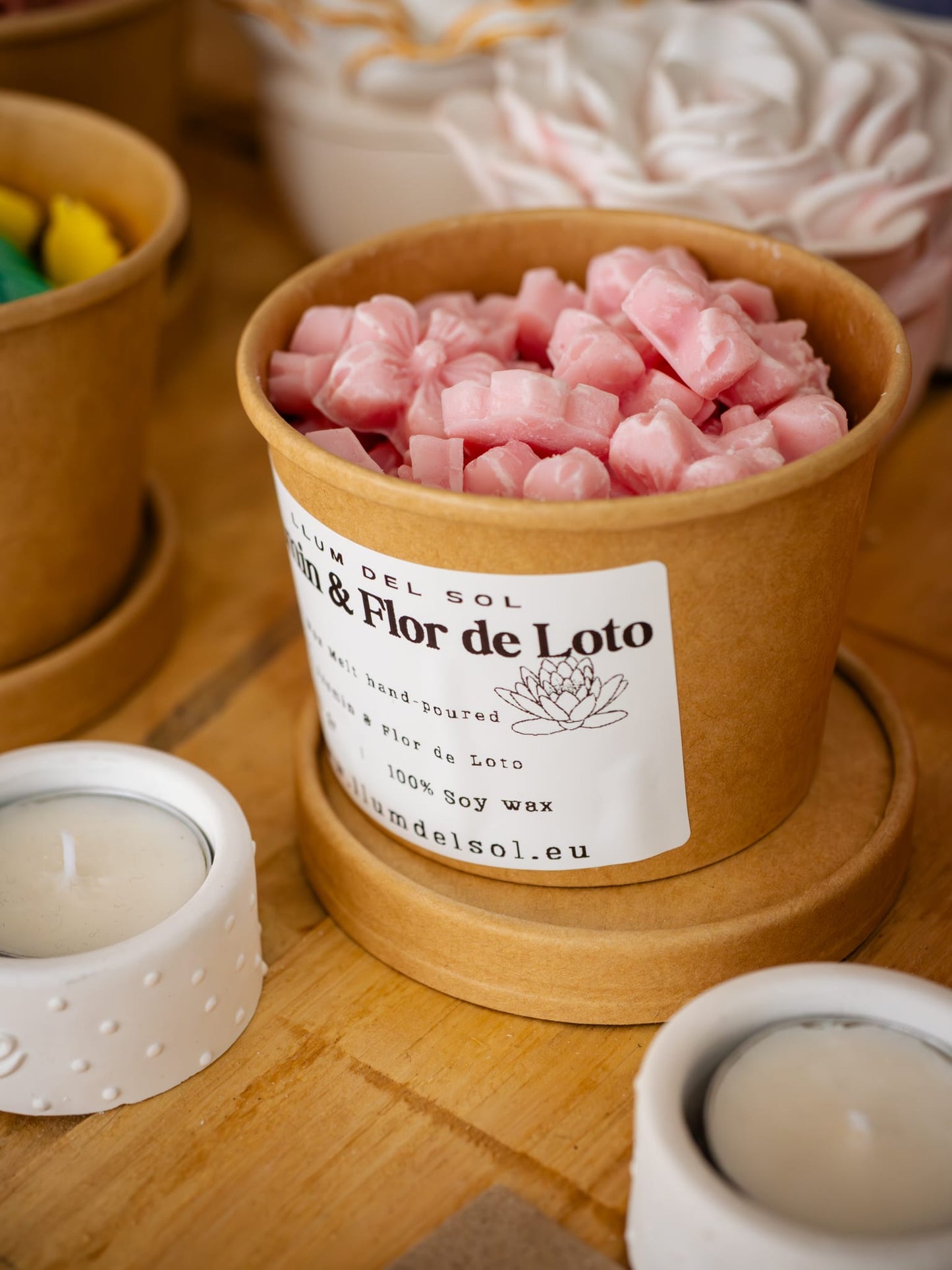 Wax Melts de Cera de Soja – Flor de Loto  | Aroma Intenso para Quemador | LLUM DEL SOL