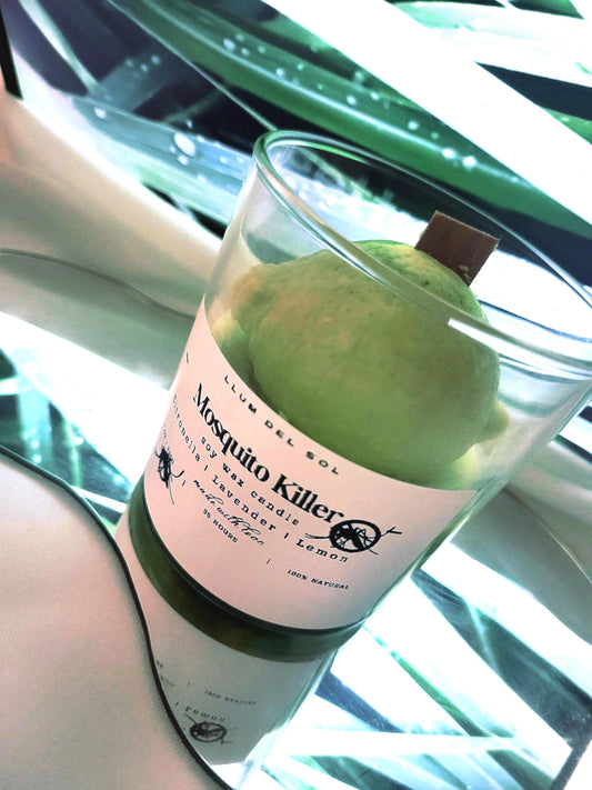 Mosquito Repellent Soy Candle: Citronella, Lavender & Lemon - Outdoor Scented Candle