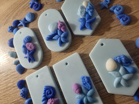Sea Soy Wax Air Freshener Paseo Del Mar | Ocean Breeze Scent | Handmade Mediterranean Home Decor Closet, Drawer Shelf