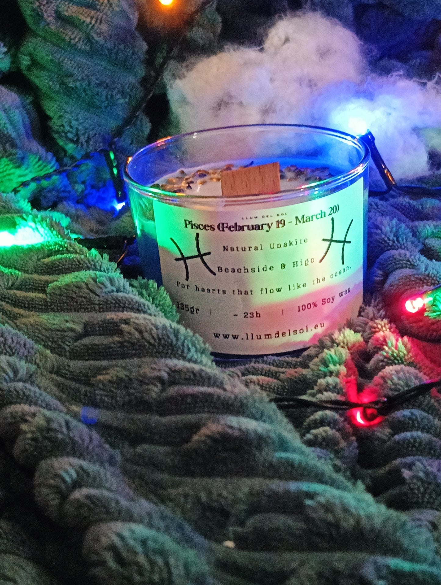 Zodiac Crystal Soy Candle Collection – Handmade with Natural Stones