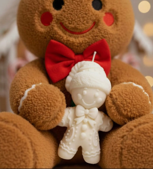 Large Gingerbread Candle 500g – Christmas Soy Wax Candle | Holiday Scents