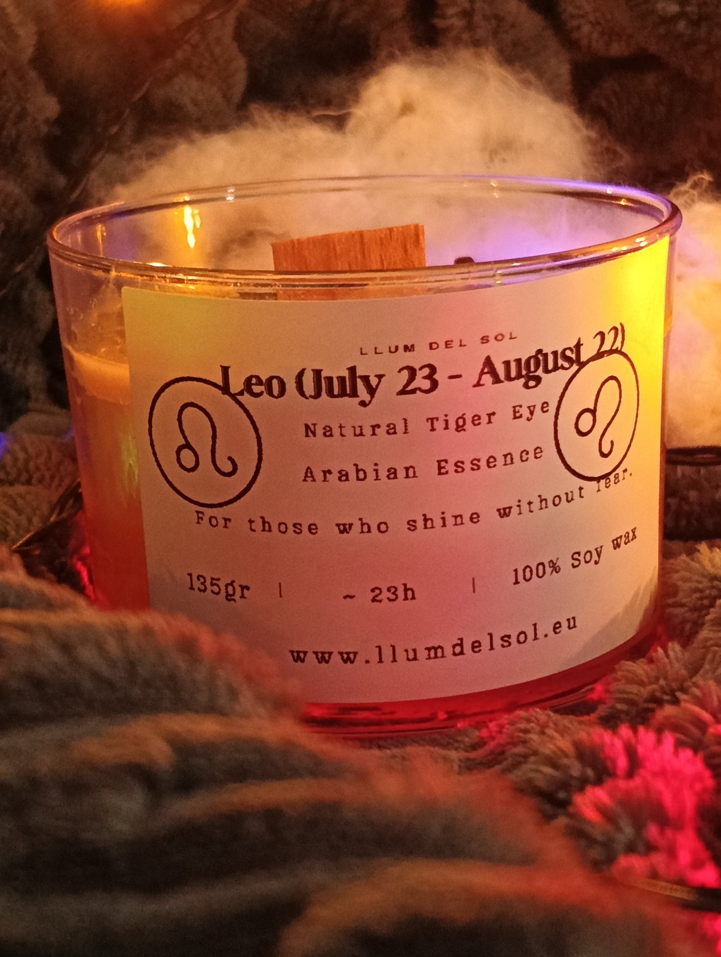 Zodiac Crystal Soy Candle Collection – Handmade with Natural Stones