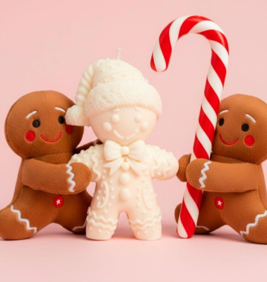 Large Gingerbread Candle 500g – Christmas Soy Wax Candle | Holiday Scents