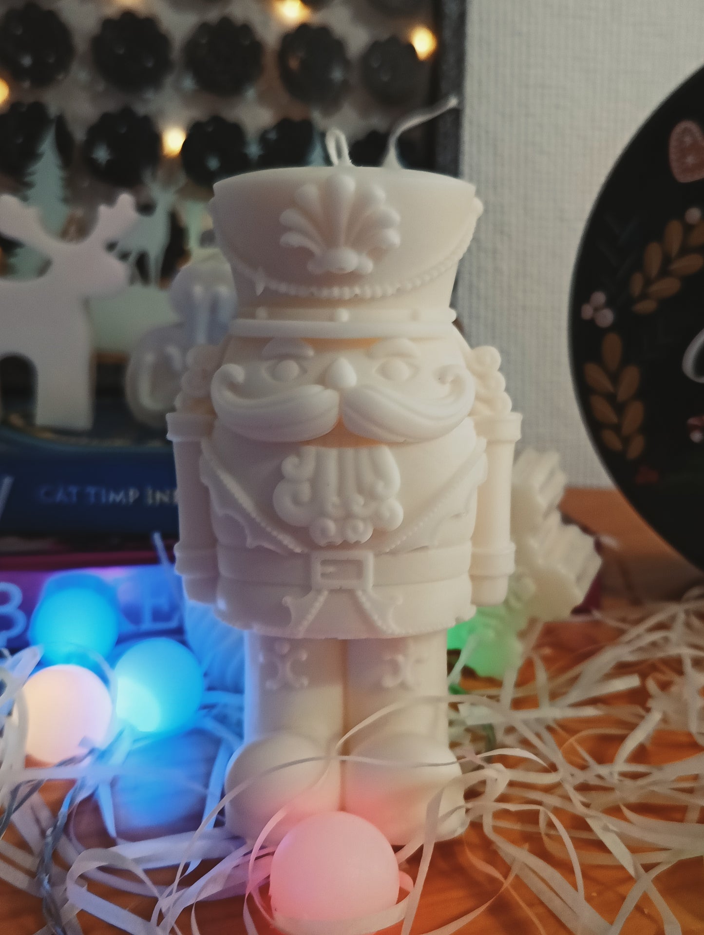 Nutcracker Candle – Handcrafted Soy Wax Decoration