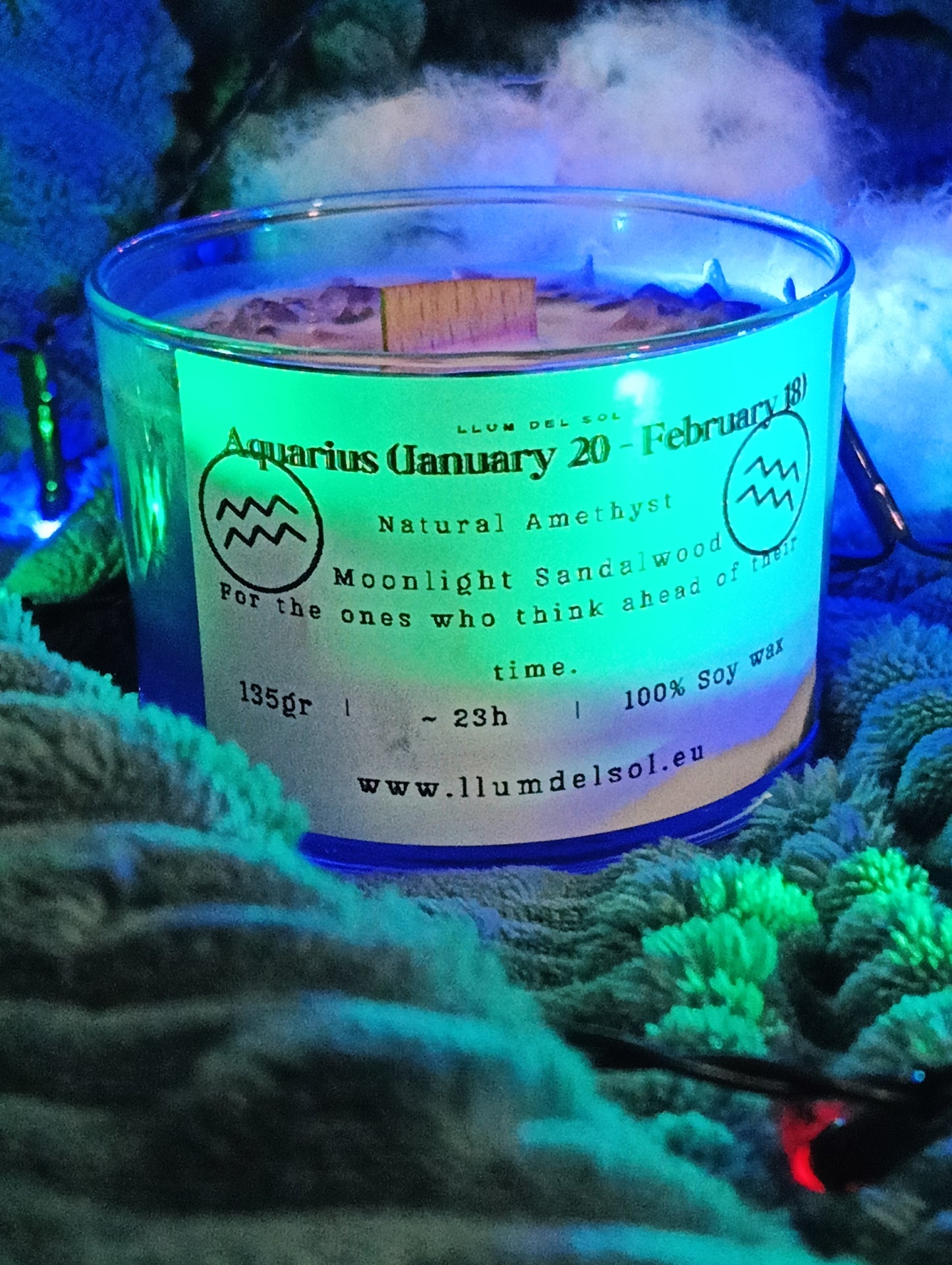 Zodiac Crystal Soy Candle Collection – Handmade with Natural Stones