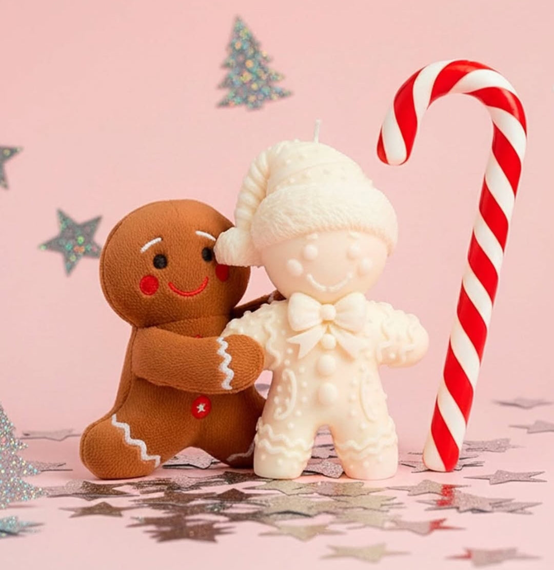 Large Gingerbread Candle 500g – Christmas Soy Wax Candle | Holiday Scents